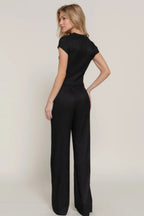 Short Slv Top & Flare Pants Set | Mixtshop LLC