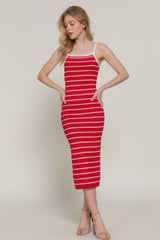 Straight Neck Stripe Spring Sweater Dress | Mixtshop LLC