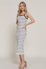 Straight Neck Stripe Spring Sweater Dress | Mixtshop LLC