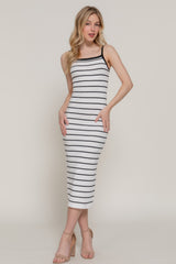 Straight Neck Stripe Spring Sweater Dress | Mixtshop LLC