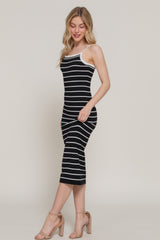 Straight Neck Stripe Spring Sweater Dress | Mixtshop LLC