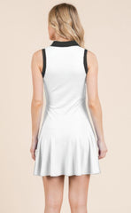 Contrast Collar Drop Waist Tennis Mini Dress | Mixtshop LLC