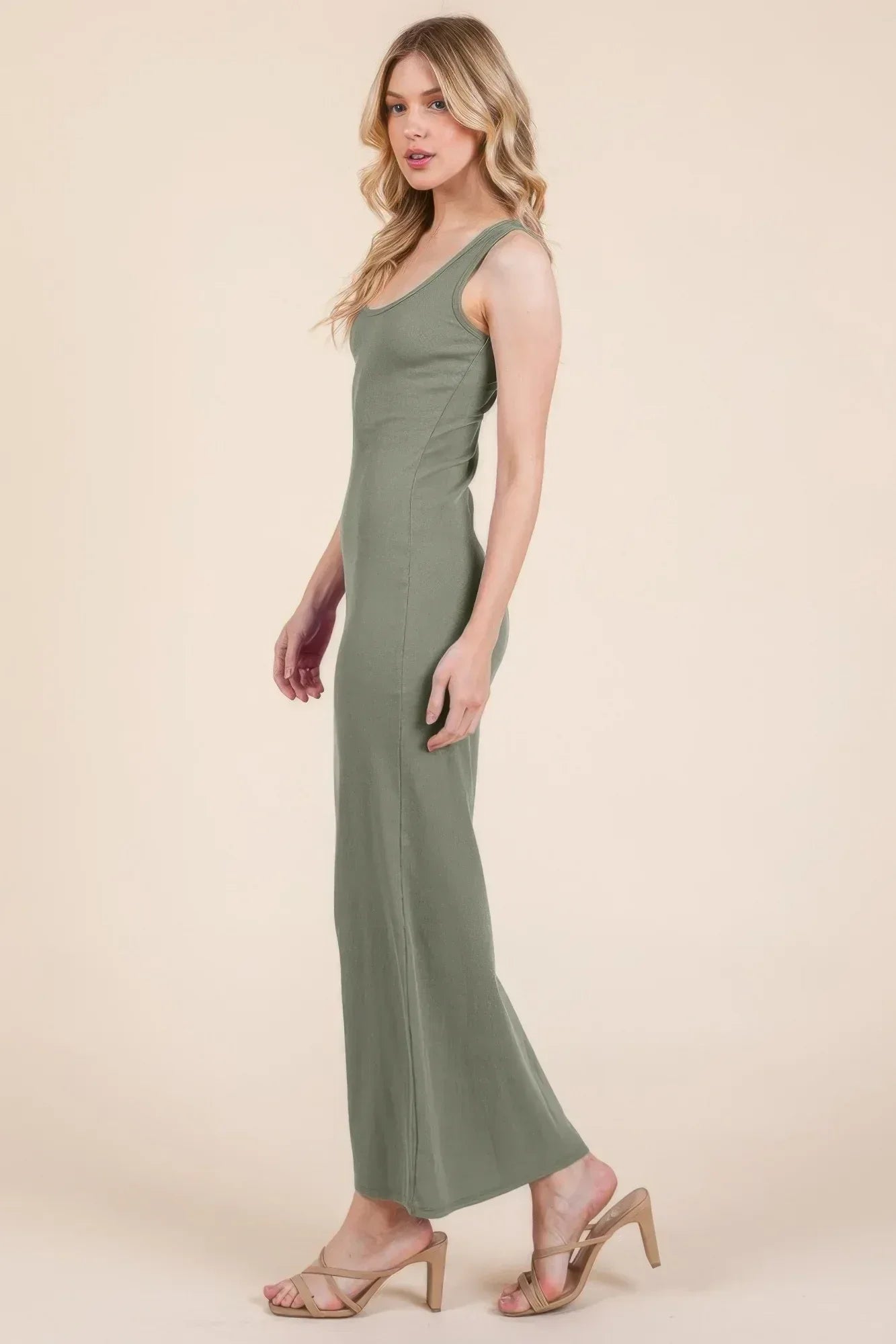 Sleeveless Rib Maxi Dress | Mixtshop LLC Main image