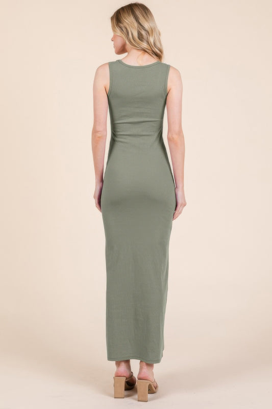 Sleeveless Rib Maxi Dress | Mixtshop LLC