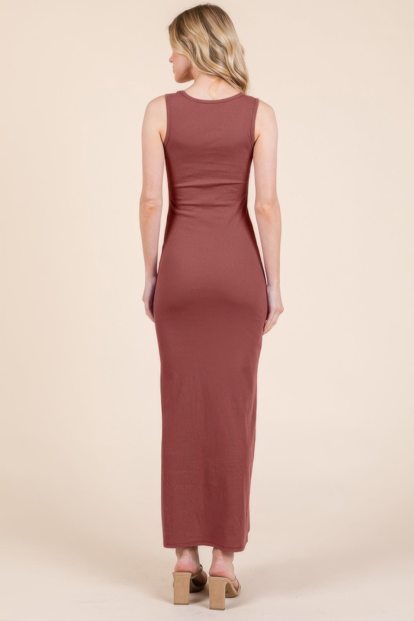 Sleeveless Rib Maxi Dress | Mixtshop LLC