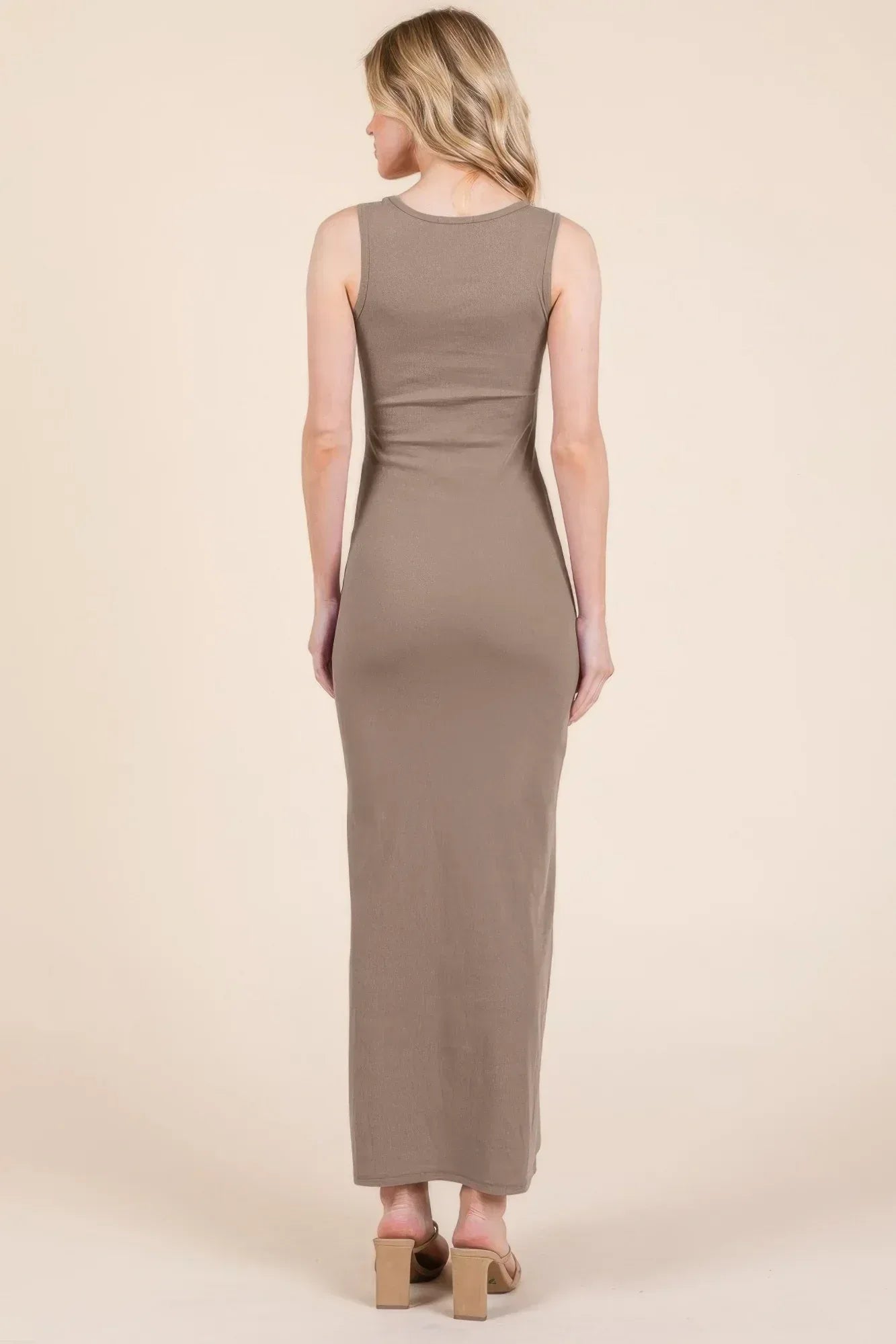 Sleeveless Rib Maxi Dress Secondary image