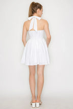 Corset Self-tie Ribbon Zippered Dress | Mixtshop LLC