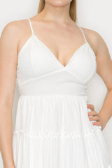 Sweetheart Back-tie Tiered Dress | Mixtshop LLC