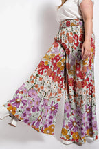 Flare Wide Leg And Waist Smocked Pants With Side Pocket | Mixtshop LLC