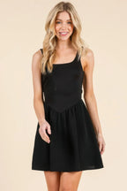 Backless Tie Mini Dress | Mixtshop LLC