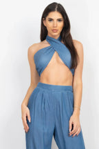 Tube Tied Top & Wide Pants Set | Mixtshop LLC
