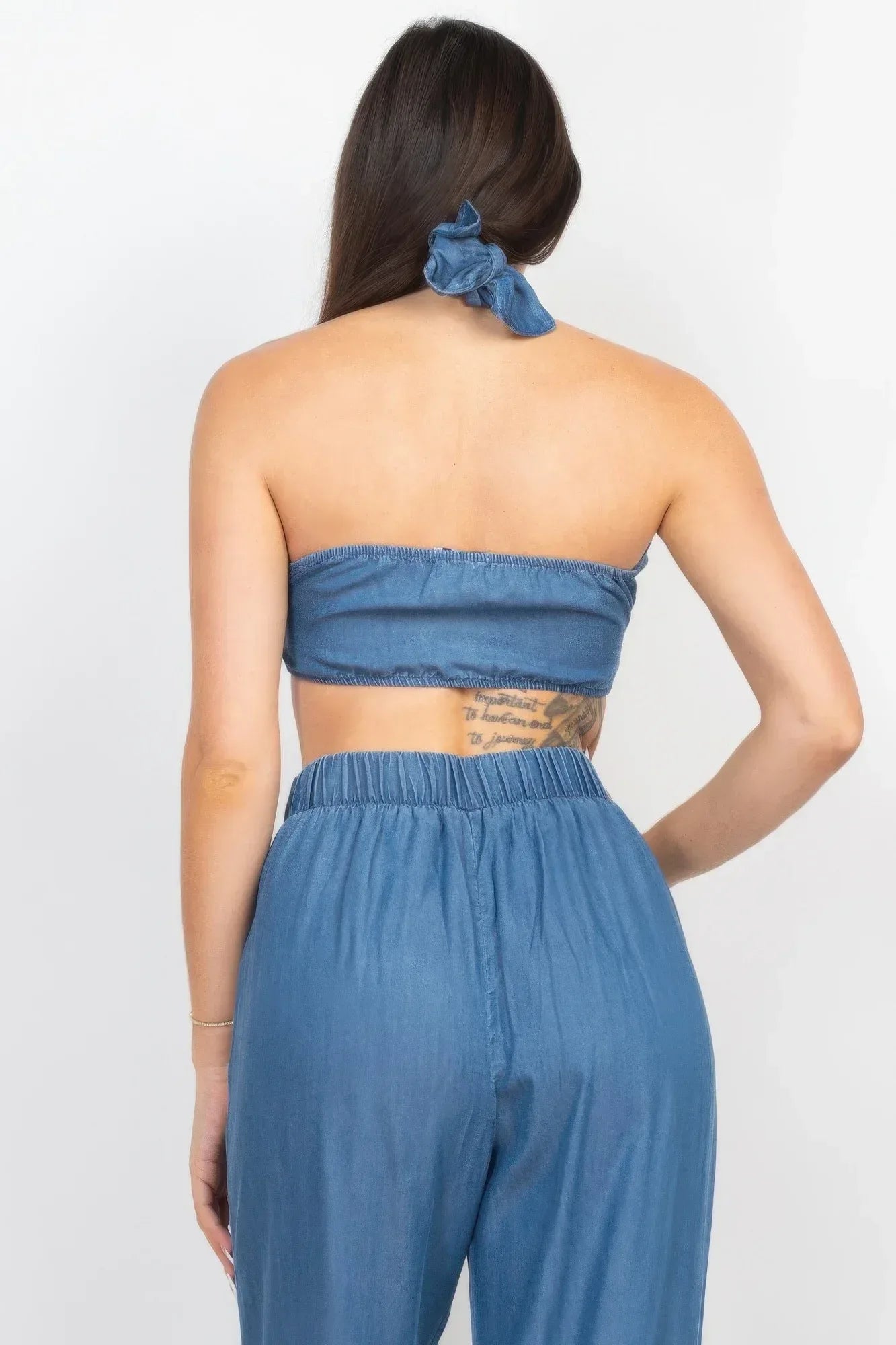 Tube Tied Top & Wide Pants Set | Mixtshop LLC