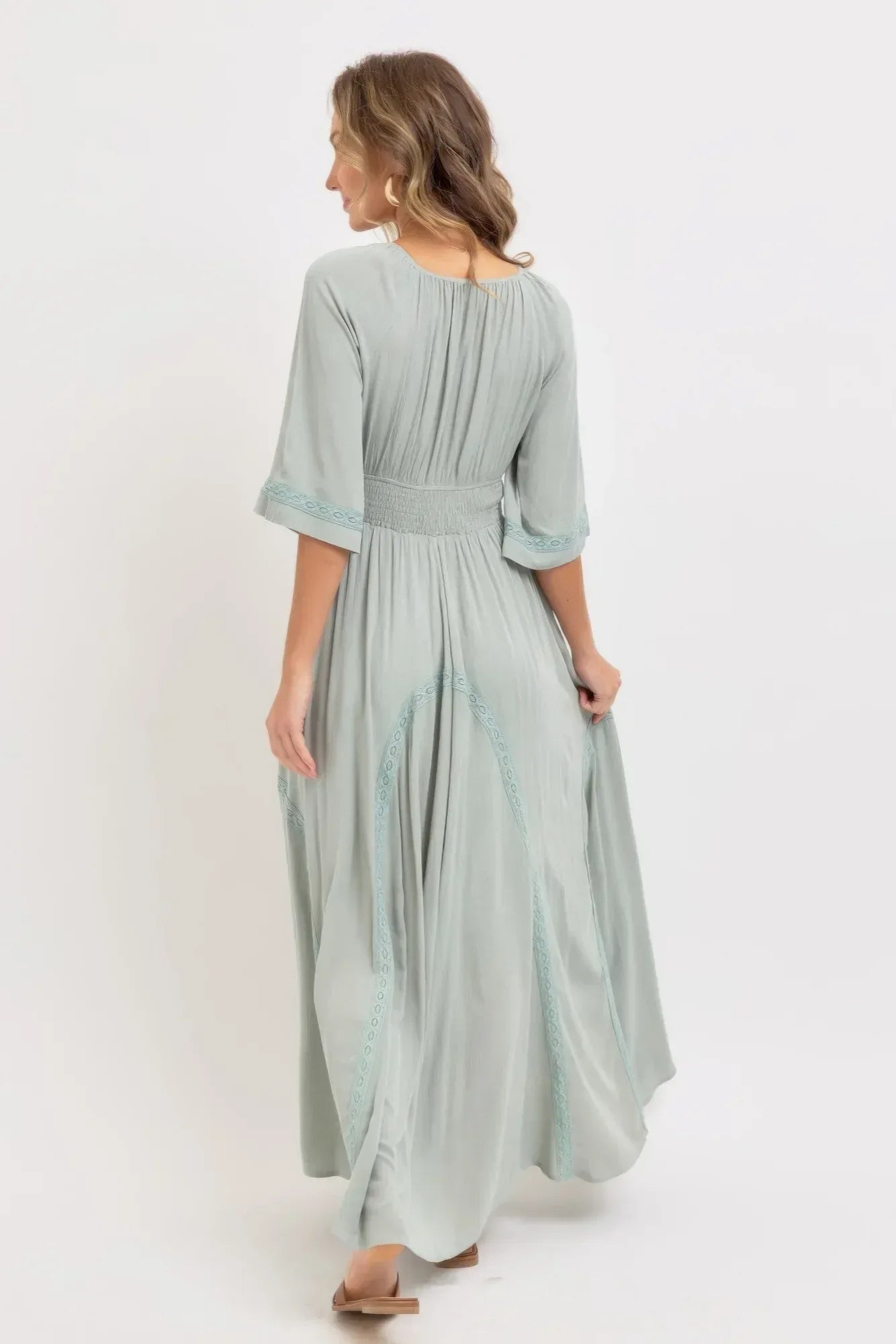Romantic Flowy Maxi Dress | Mixtshop LLC