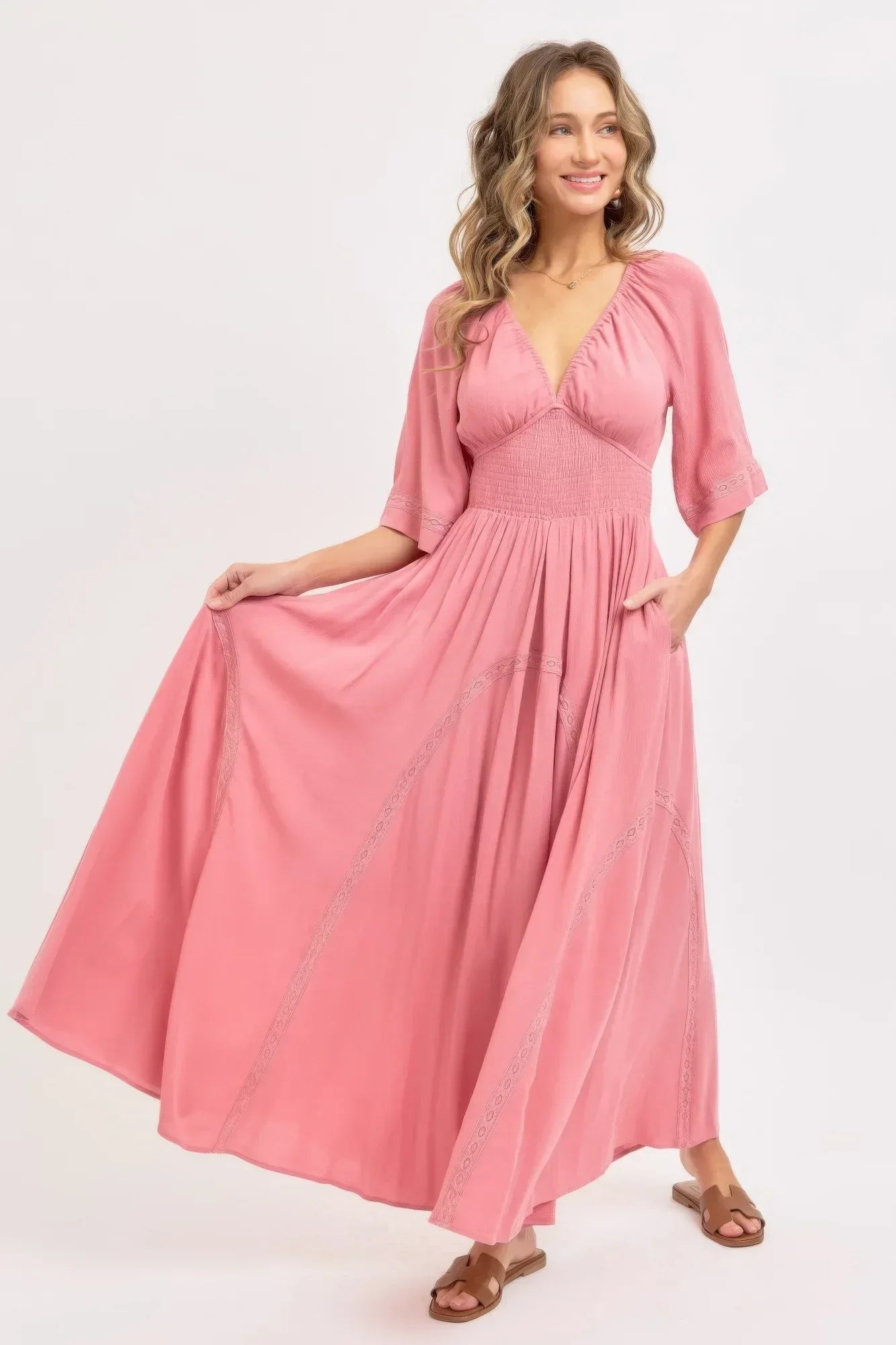 Romantic Flowy Maxi Dress Secondary image