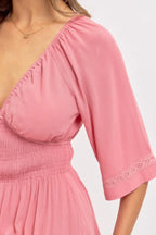 Romantic Flowy Maxi Dress | Mixtshop LLC