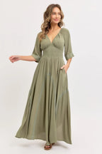 Romantic Flowy Maxi Dress | Mixtshop LLC