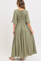 Romantic Flowy Maxi Dress | Mixtshop LLC