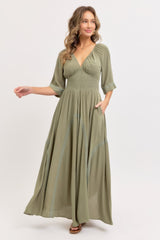 Romantic Flowy Maxi Dress | Mixtshop LLC