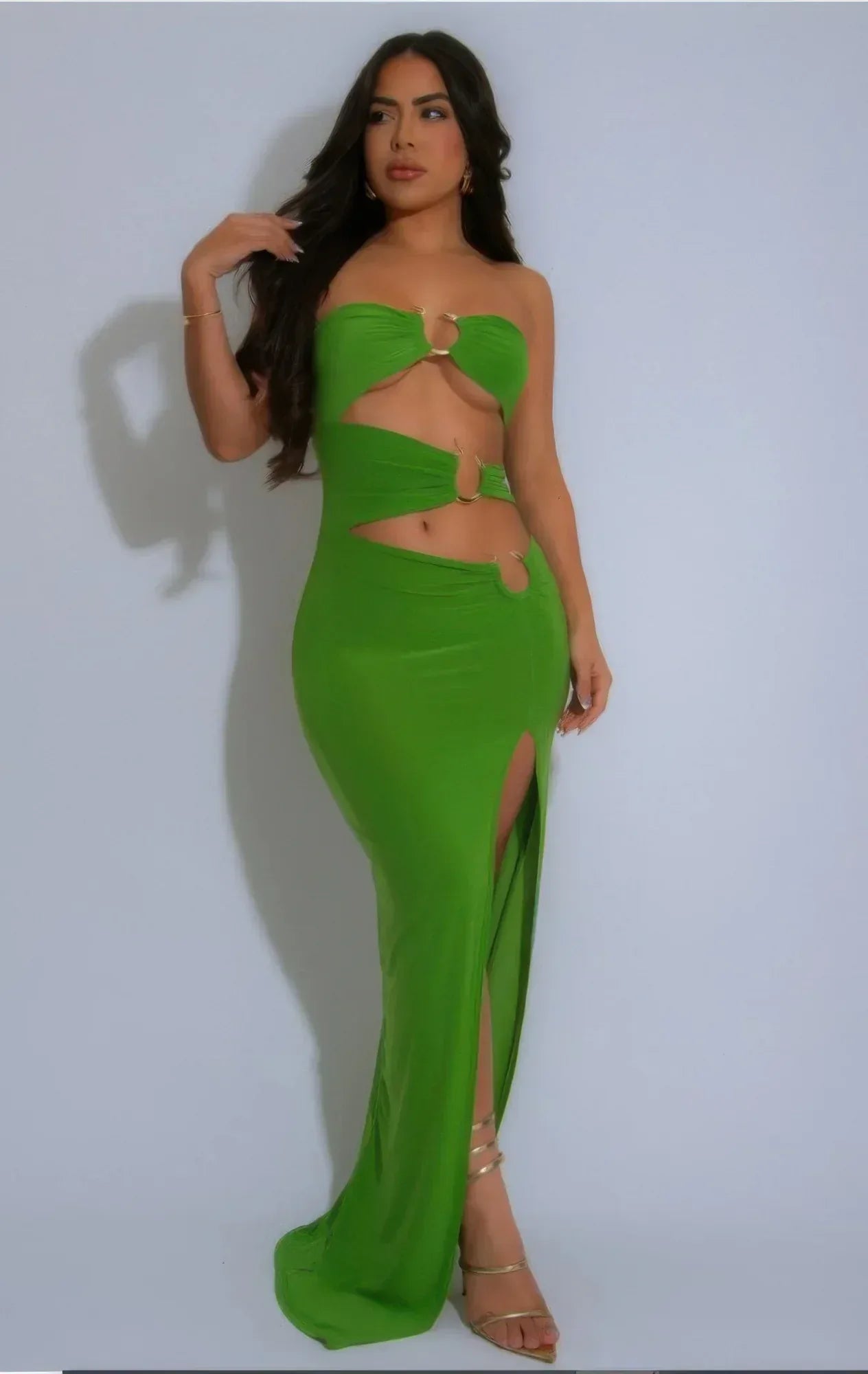 Asymmetric Dragon Design Strapless Dress | Mixtshop LLC
