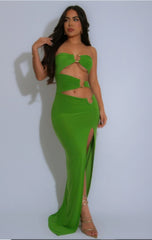 Asymmetric Dragon Design Strapless Dress | Mixtshop LLC