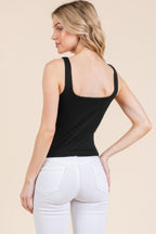 V-neck Basic Double Layers Tank Top | Mixtshop LLC
