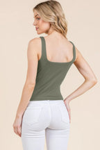 V-neck Basic Double Layers Tank Top | Mixtshop LLC
