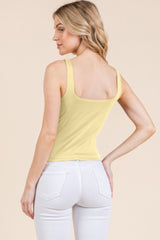 V-neck Basic Double Layers Tank Top | Mixtshop LLC