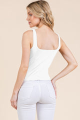 V-neck Basic Double Layers Tank Top | Mixtshop LLC