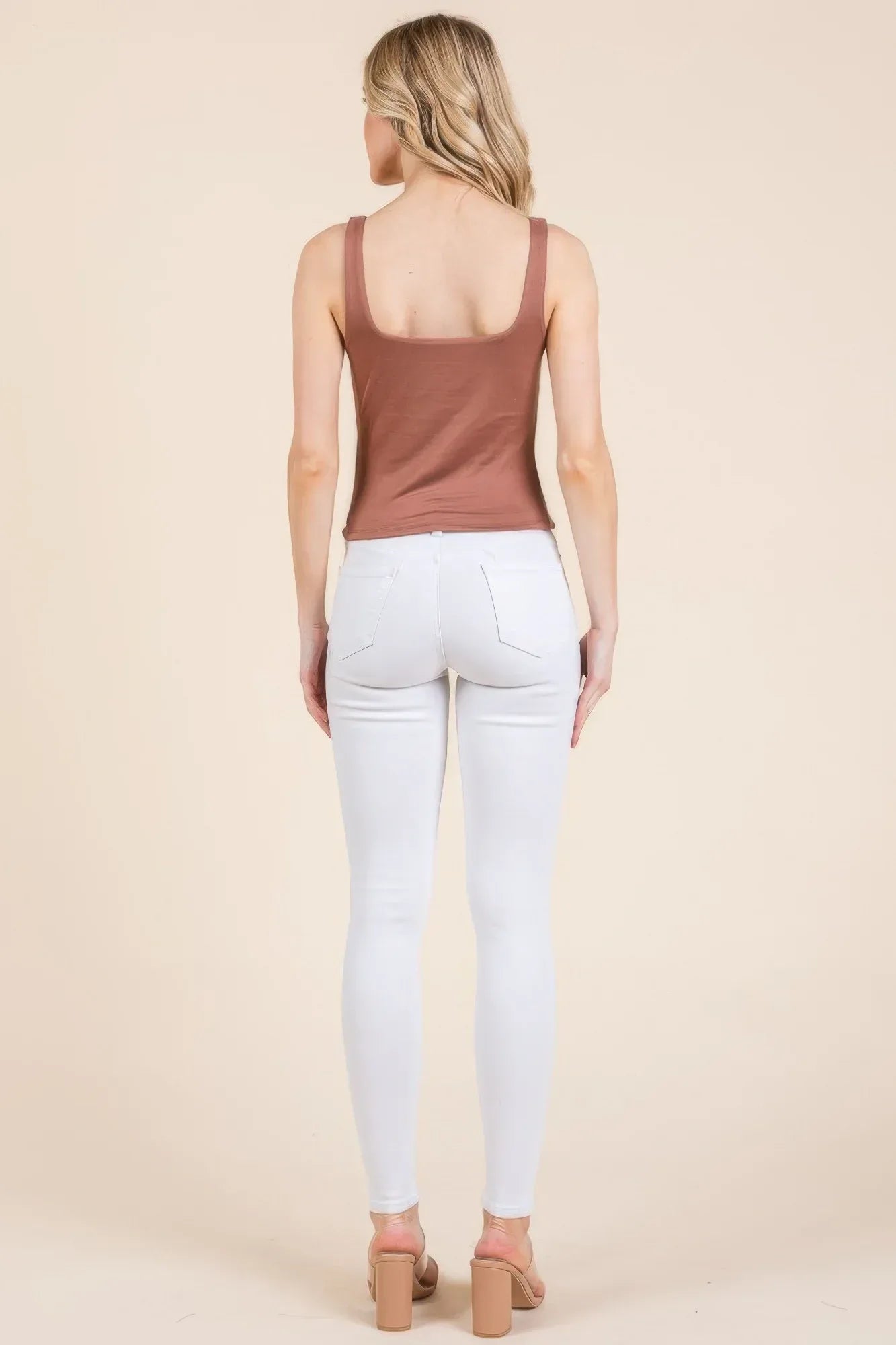 V-neck Basic Double Layers Tank Top | Mixtshop LLC