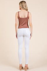 V-neck Basic Double Layers Tank Top | Mixtshop LLC