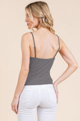 Basic Double Layers Fitted Cami Top | Mixtshop LLC