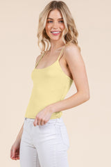 Basic Double Layers Fitted Cami Top | Mixtshop LLC
