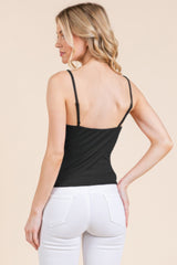Basic Double Layers Fitted Cami Top | Mixtshop LLC