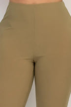 Fit And Flare Elastic Casual Pants | Mixtshop LLC
