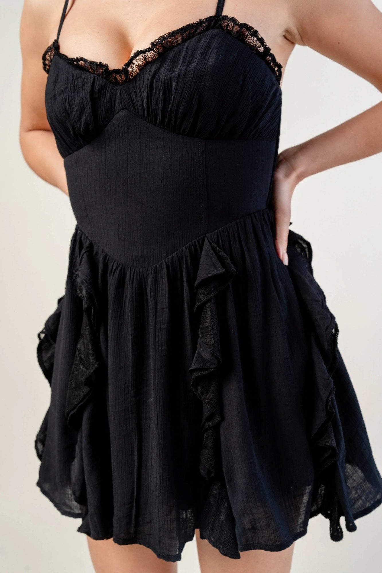 Crinkle Lined Dress | Mixtshop LLC