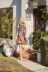 3d Floral Embroidered Sleeveless Mini Dress | Mixtshop LLC