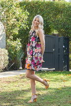 3d Floral Embroidered Sleeveless Mini Dress | Mixtshop LLC