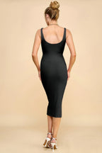 Scoop Neck Rib Linning Double Layered Tank Dress | Mixtshop LLC