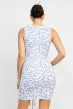 Ditsy Floral Ruching Dress | Mixtshop LLC