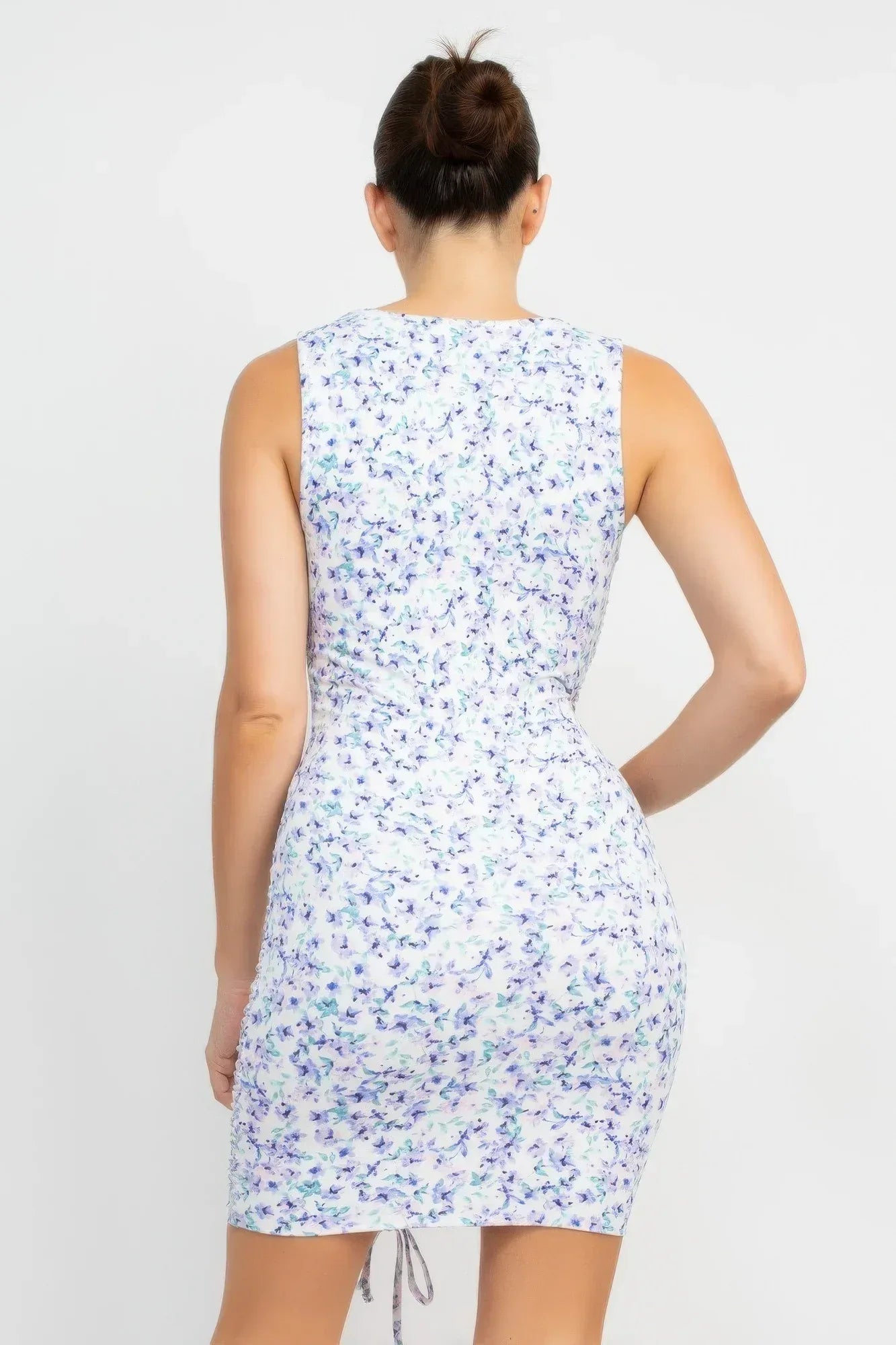 Ditsy Floral Ruching Dress | Mixtshop LLC