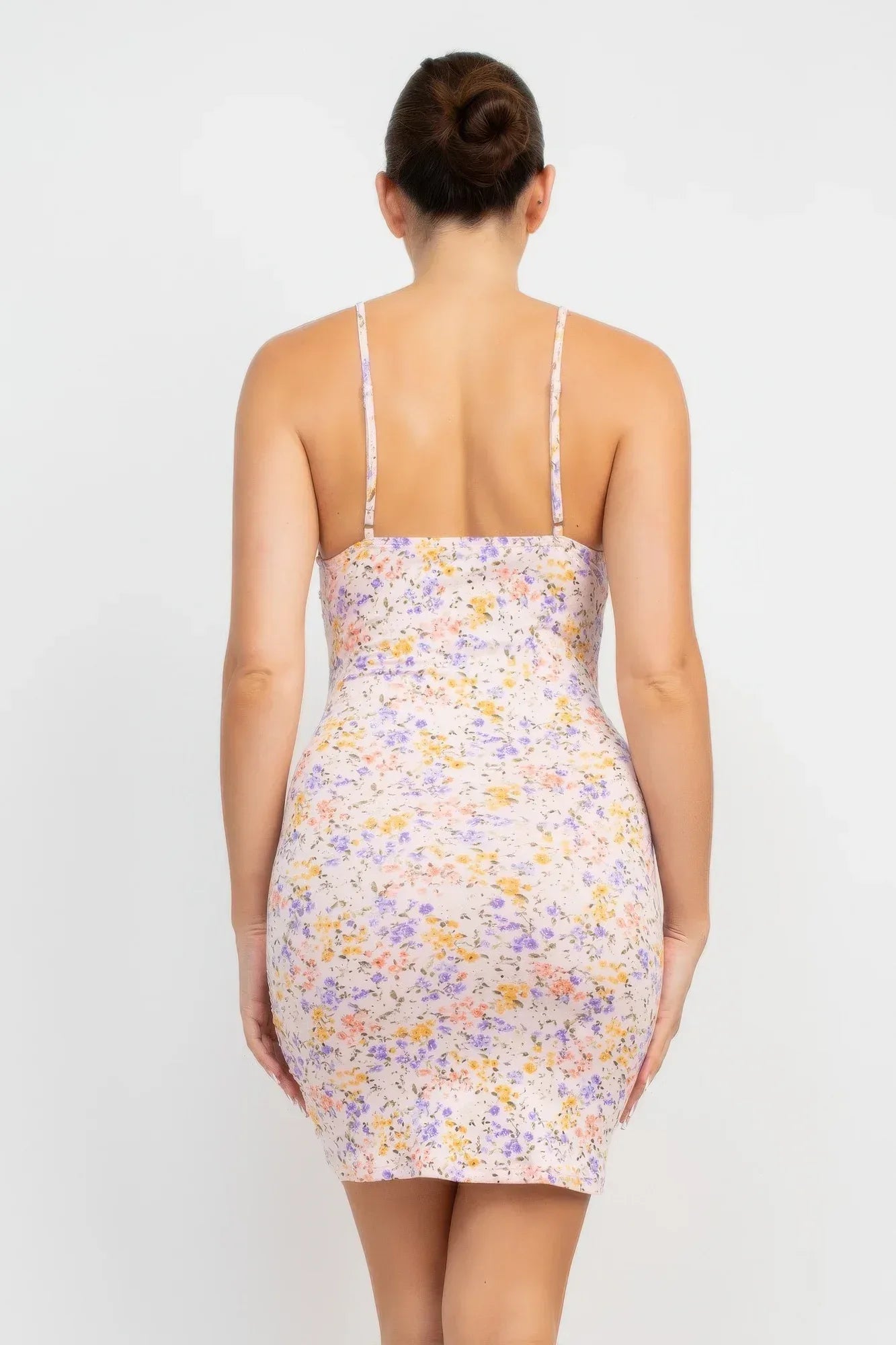 Ruched Floral Cami Dress | Mixtshop LLC