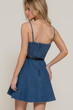 Belted Cami A-line Mini Dress | Mixtshop LLC
