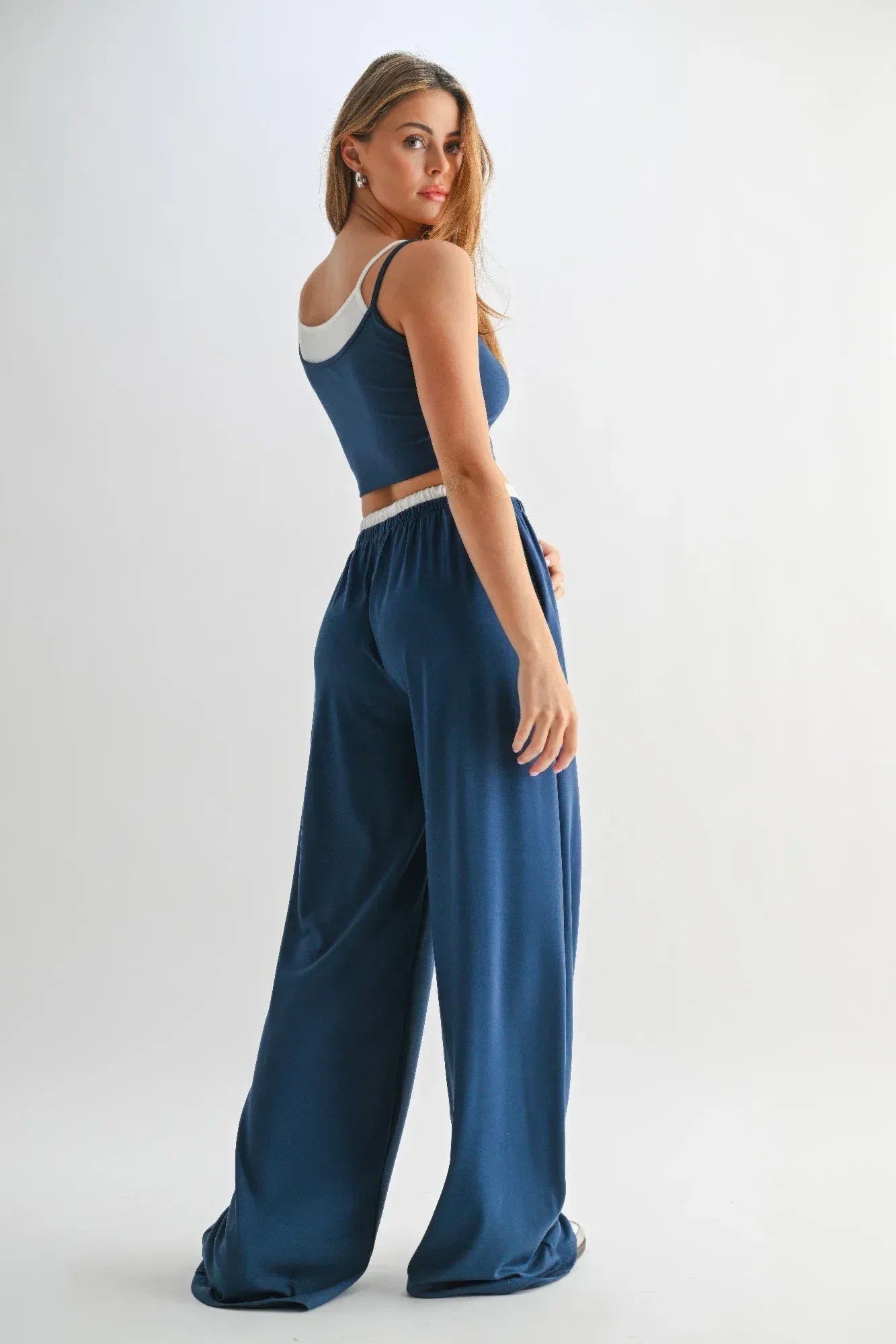 Drawstring Lounge Pants & Crop Top Set | Mixtshop LLC
