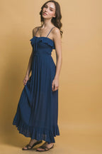 Smocked Ruffle Maxi Dress | Mixtshop LLC