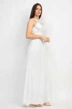 Jewel Waist-tie Lace Maxi Dress | Mixtshop LLC
