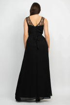 Jewel Waist-tie Lace Maxi Dress | Mixtshop LLC
