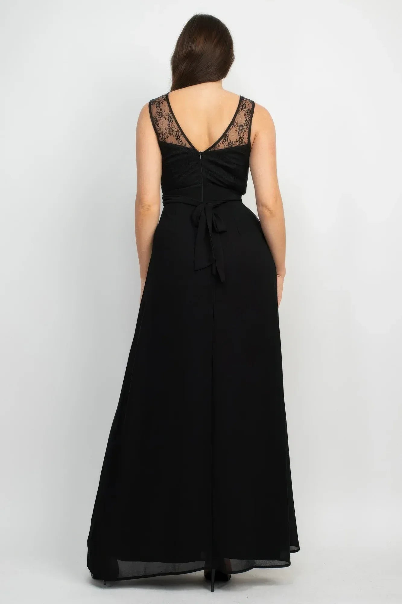 Jewel Waist-tie Lace Maxi Dress | Mixtshop LLC