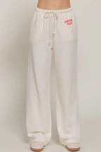 Waistband Print Detail Sweatpants | Mixtshop LLC