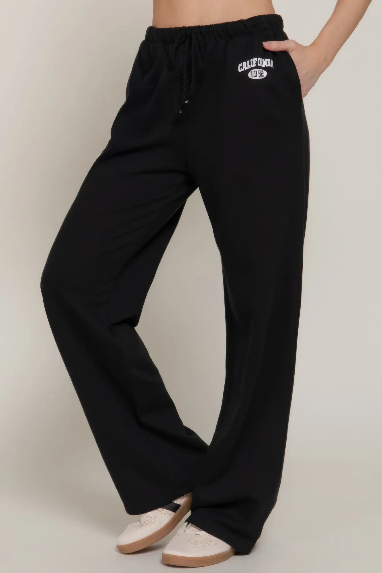 Waistband Print Detail Sweatpants | Mixtshop LLC