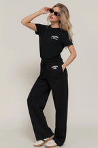 Waistband Print Detail Sweatpants | Mixtshop LLC